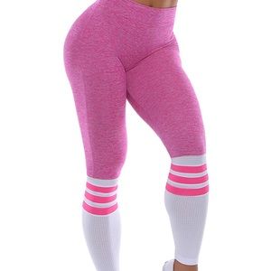 💣Bombshell Sportswear pink sock leggings
